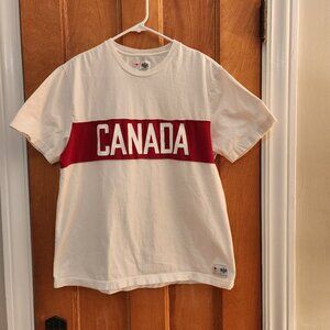 Hudson's Bay Canada Olympics T-Shirt White Men's Sz M
